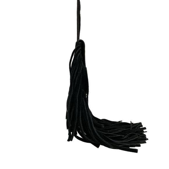 Saint Laurent Paris Shoulder Bag 425145 Black Fringe/mini Bag - Picture 2 of 15